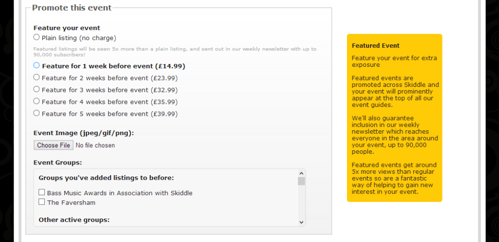 Day 2: How do you feature your event on Skiddle? - Skiddle Promotion Centre