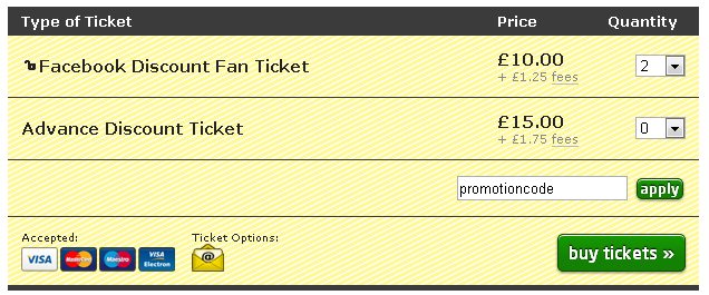 Password Tickets Box