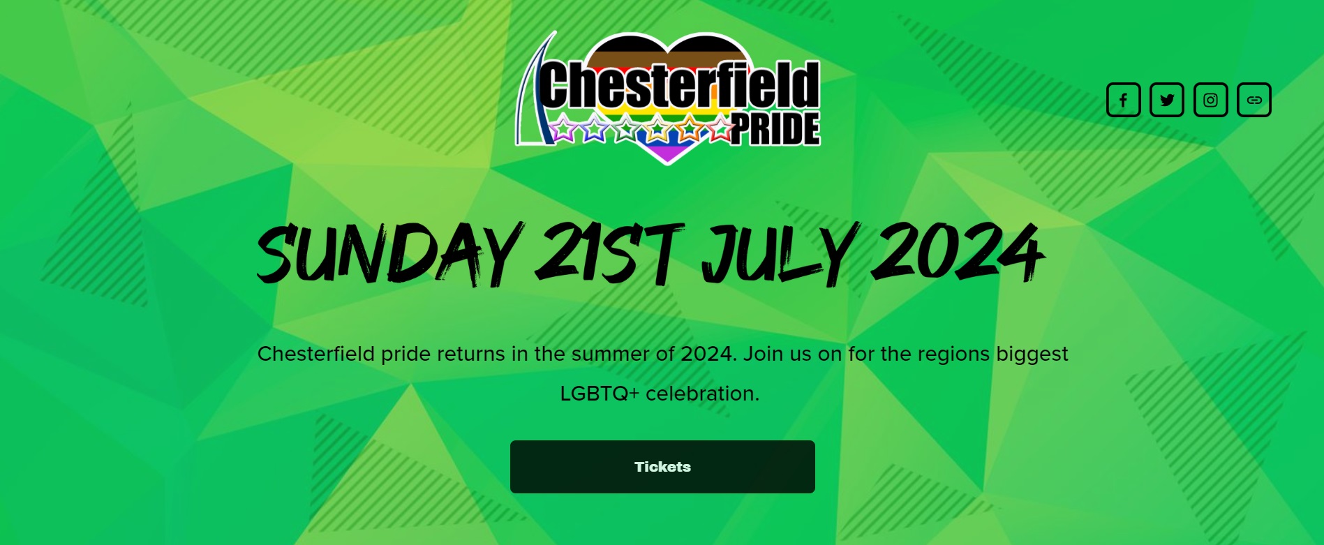 Chesterfield Pride ticket widget Chesterfield Pride ticket widget
