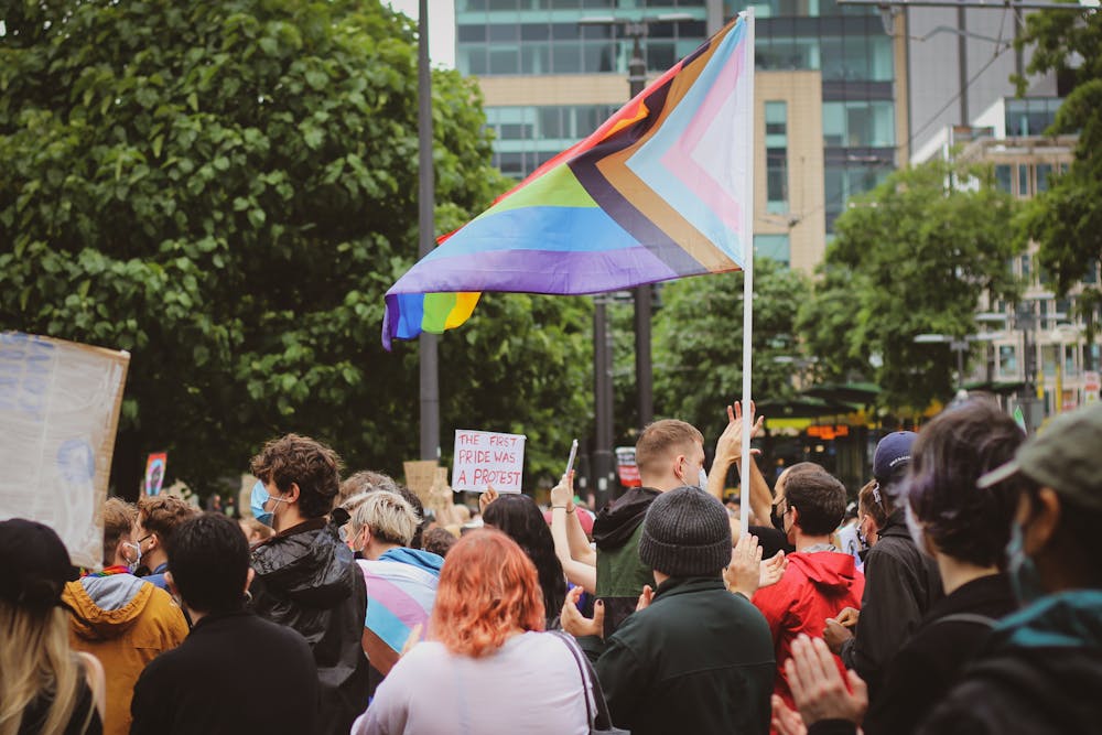 Pride March Pride March with Progress Flag