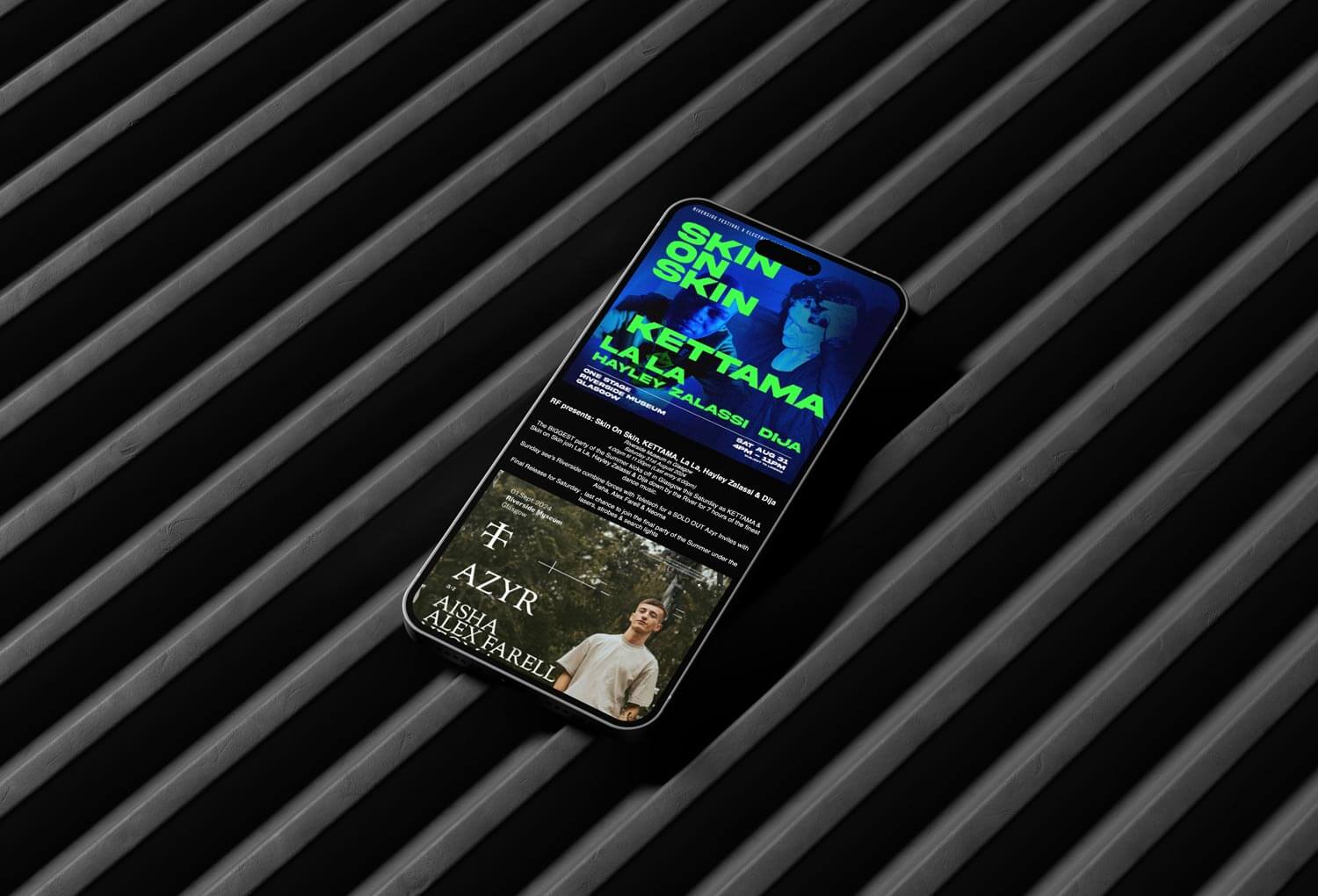 eflyer-on-a-mobile-device Example of an promotional eflyer on a mobile device