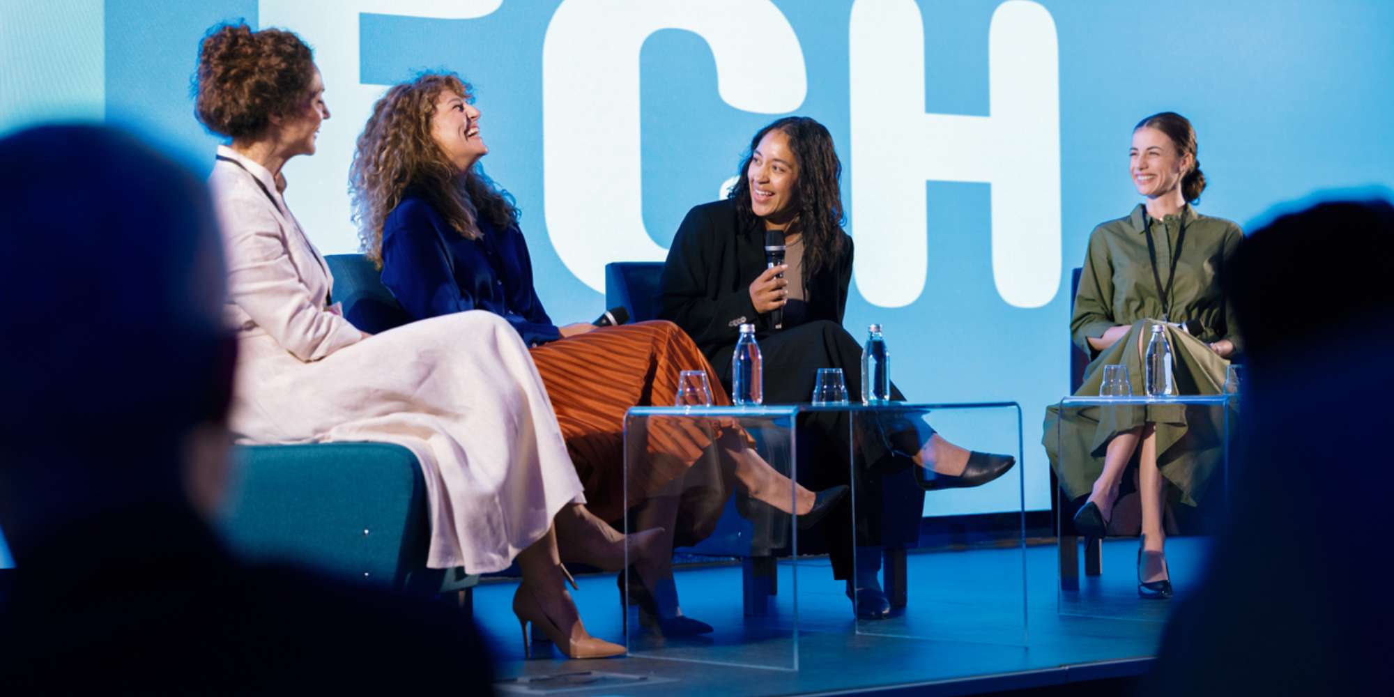 Panel at a business conference
